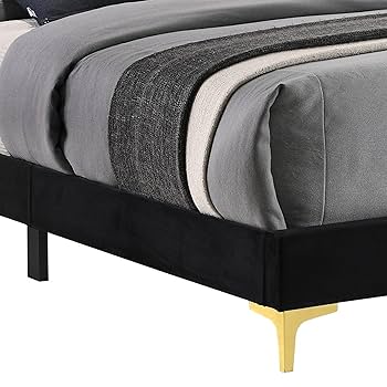 Amazon.com: Benjara LIF Platform King Size Bed, Panel Tufted